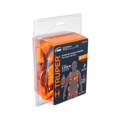 Arnes De Seguridad 3 Anillos Truper ARN-5437