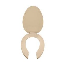 Asiento para wc alargado beige