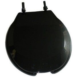 Asiento para wc sólido negro