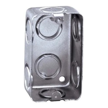 Caja eléctrica chalupa galvanizada 2x4 in