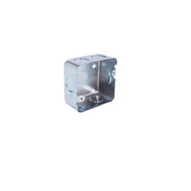 Caja Eléctrica Cuadrada Galvanizada 1 In