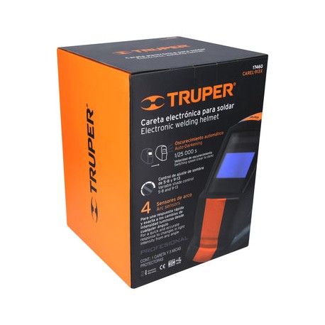 Careta Para Soldar Electrónica Truper CAREL-913X NEGRA