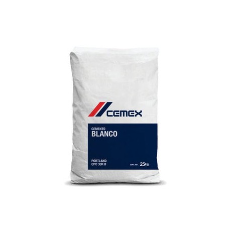 Cemento blanco 25 kg saco
