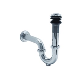 Céspol para lavabo latón, con click