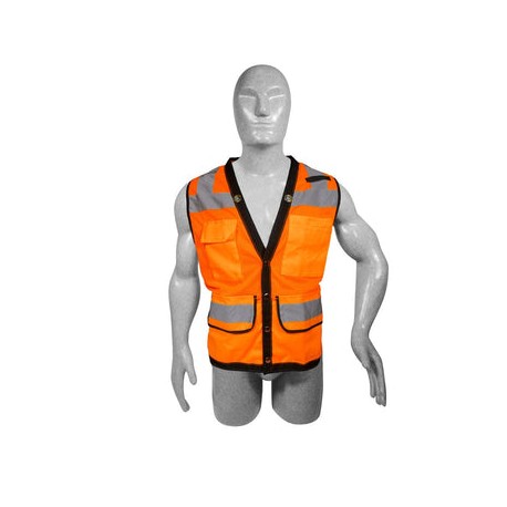Chaleco de seguridad cerrado de alta visibilidad unitalla Surtek