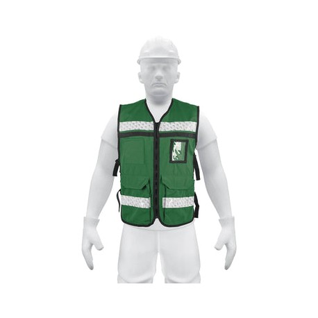 Chaleco De Seguridad Tipo Brigadista14664 Truper Unitalla CHS-900V Verde