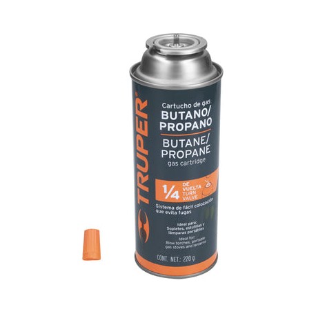 Cilindro Para Gas Desechable Truper R 220 GR GAS-220X