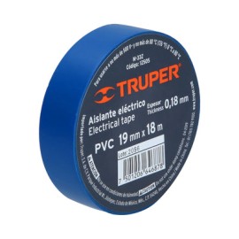 Cinta Aisl Electrica. Truper 18 Mt M-33Z Azul