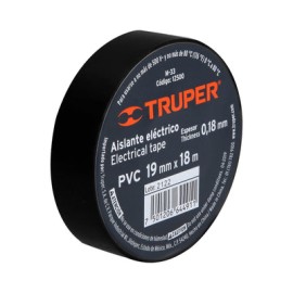 Cinta Aisl. Electrica Truper 18 MT M-33 Negro