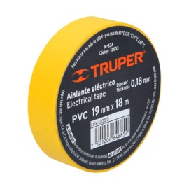 Cinta Aisl. Electrica Truper 18 Mt M-33A Amarilla