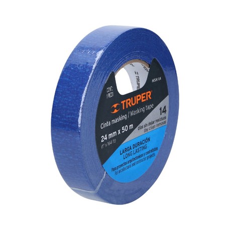 Cinta Masking Tape Truper 1 In X 50 Mt MSK-1A Azul