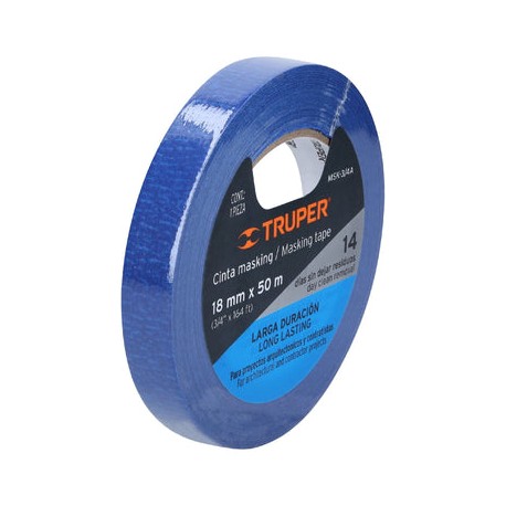 Cinta Masking Tape Truper 3/4 X 50 Inxmt MSK-3/4A Azul