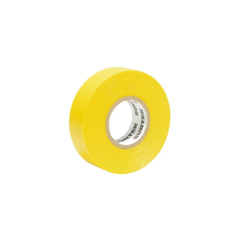 Cinta para aislar amarilla 19 mm x 18 m Surtek