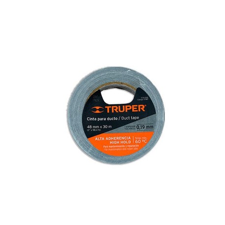 Cinta para ducto 30 mt CDU-30X GRIS TRUPER