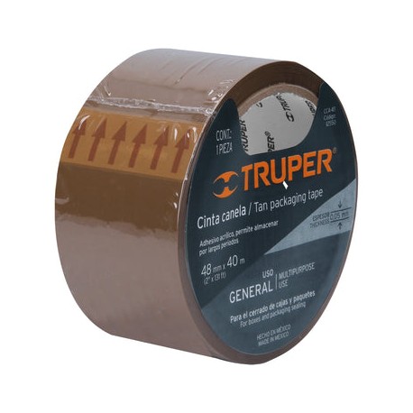 Cinta Para Empaque Canela Truper 2 X 40 MT CCA-40