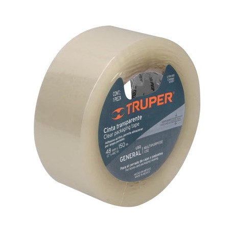 Cinta Para Empaque Truper 2 X 150 Mt CTR-150 Transparente