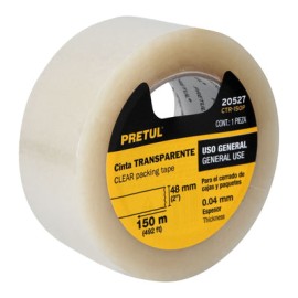 Cinta Para Empaque Truper 2X150 Mt CTR-150P Transparente