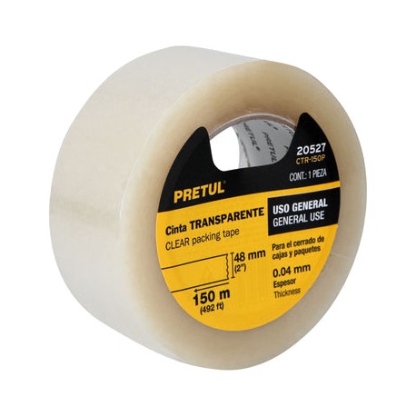Cinta Para Empaque Truper 2X150 Mt CTR-150P Transparente