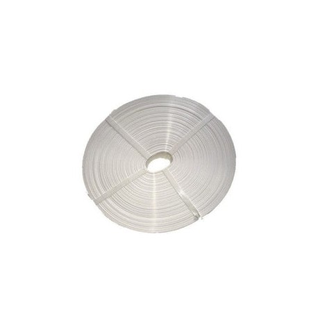 Cinta plástica para malla ciclónica 3 mt² x 63 mm blanco