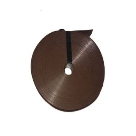 Cinta plástica para malla ciclónica 3 mt² x 63 mm café