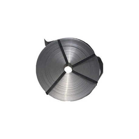 Cinta plástica para malla ciclónica 3 mt² x 63 mm gris plata