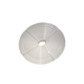 Cinta plástica para malla ciclónica 6 mt² x 63 mm blanco