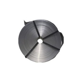Cinta plástica para malla ciclónica 6 mt² x 63 mm gris plata